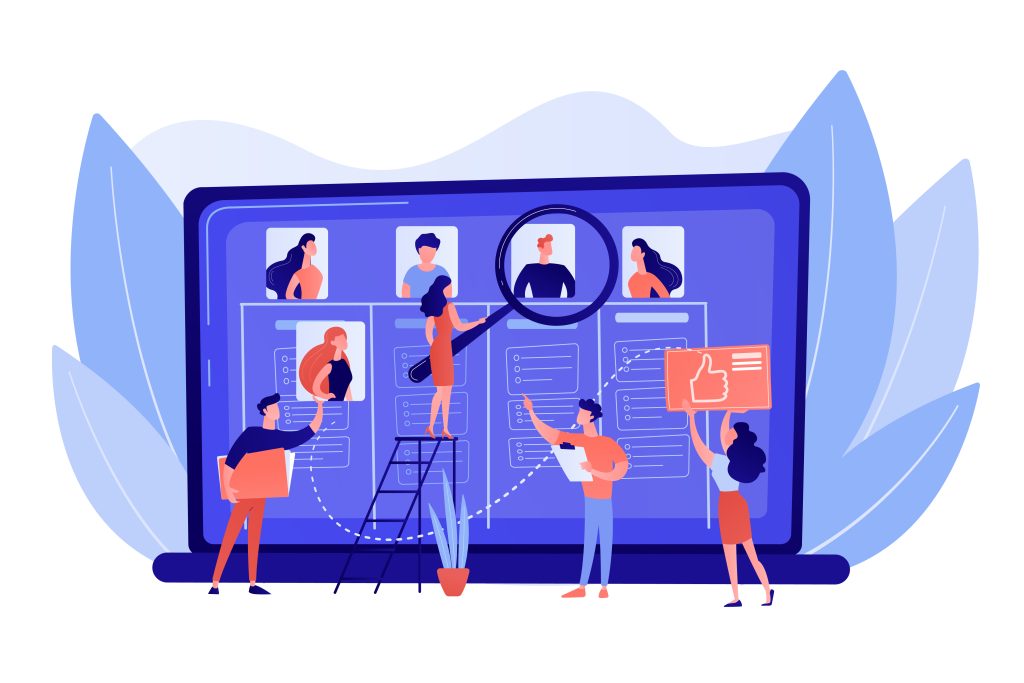 wanted employees concept vector illustration